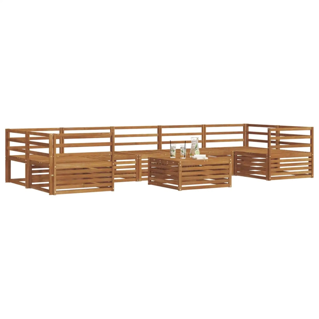 Set di divani da esterno 8 pcs Naturale