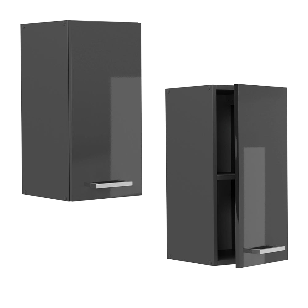 Pensile da cucina R-Line Antracite lucido/Antracite 30 cm Vicco