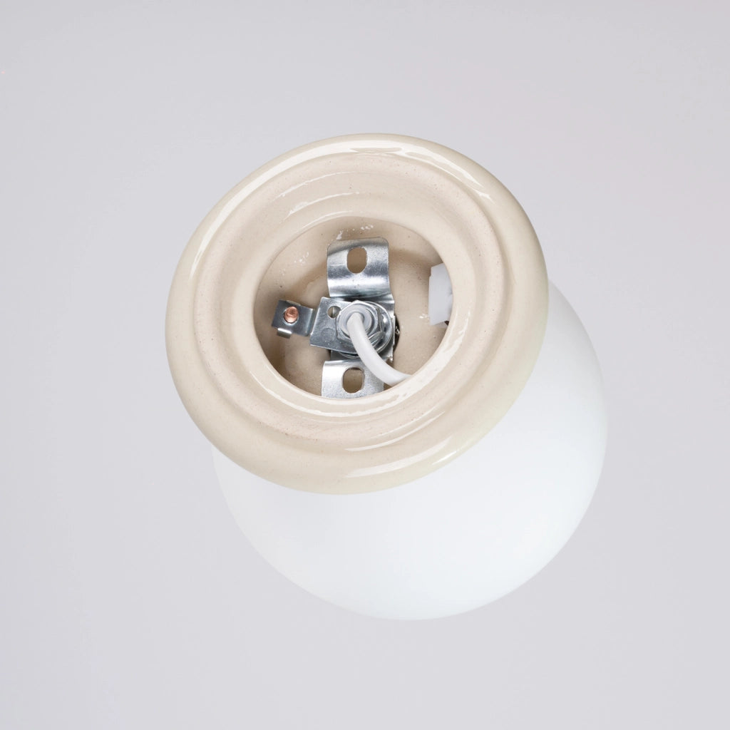 Applique bagno ALBANO Pure Lume beige sfera opale G9 IP44