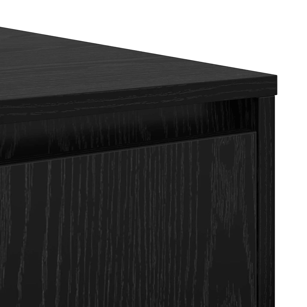 Tavolino da salotto Rovere nero 80 x 80 x 31 cm 875488
