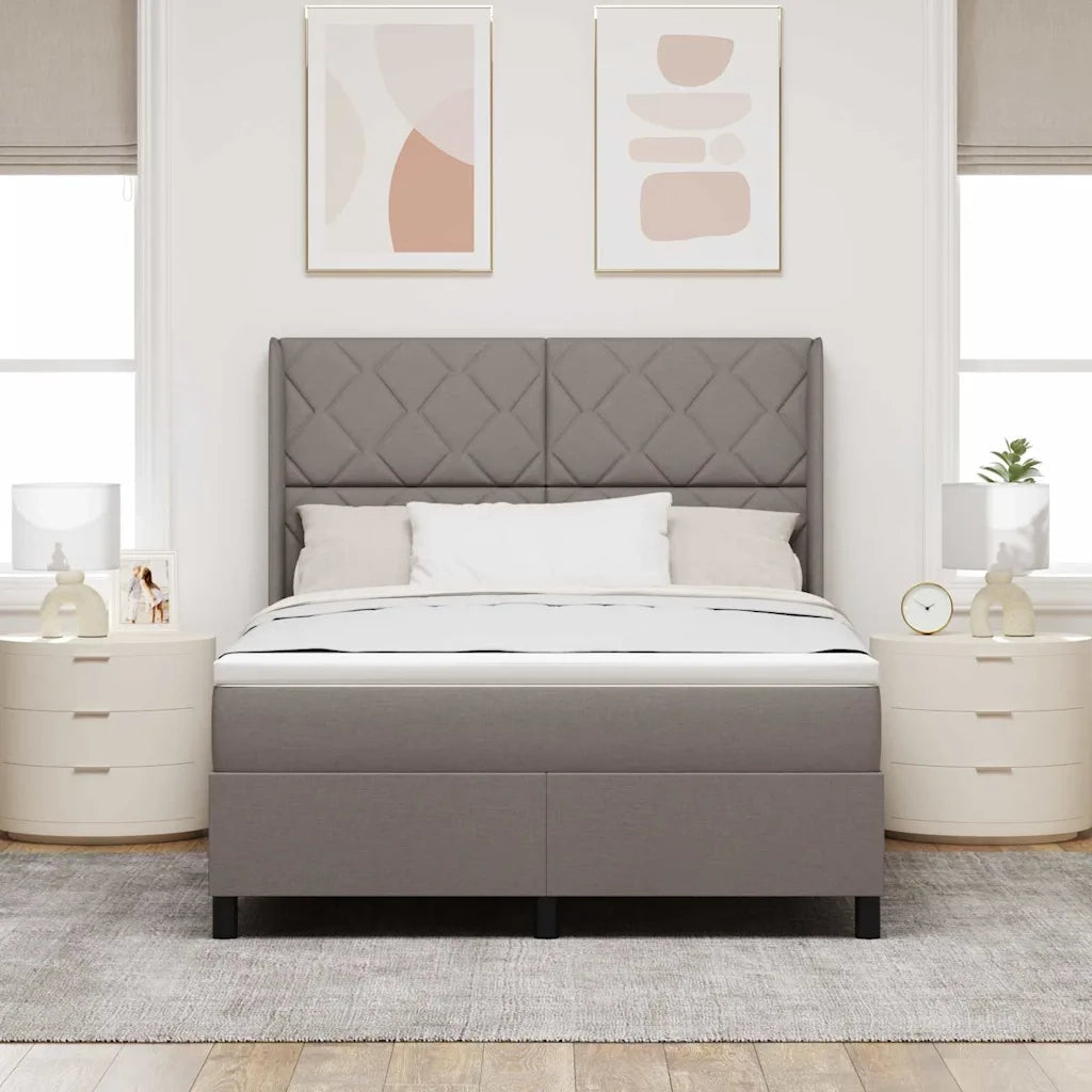 Letto a molle con materasso Talpa 140 x 190 cm Tessuto 3341704