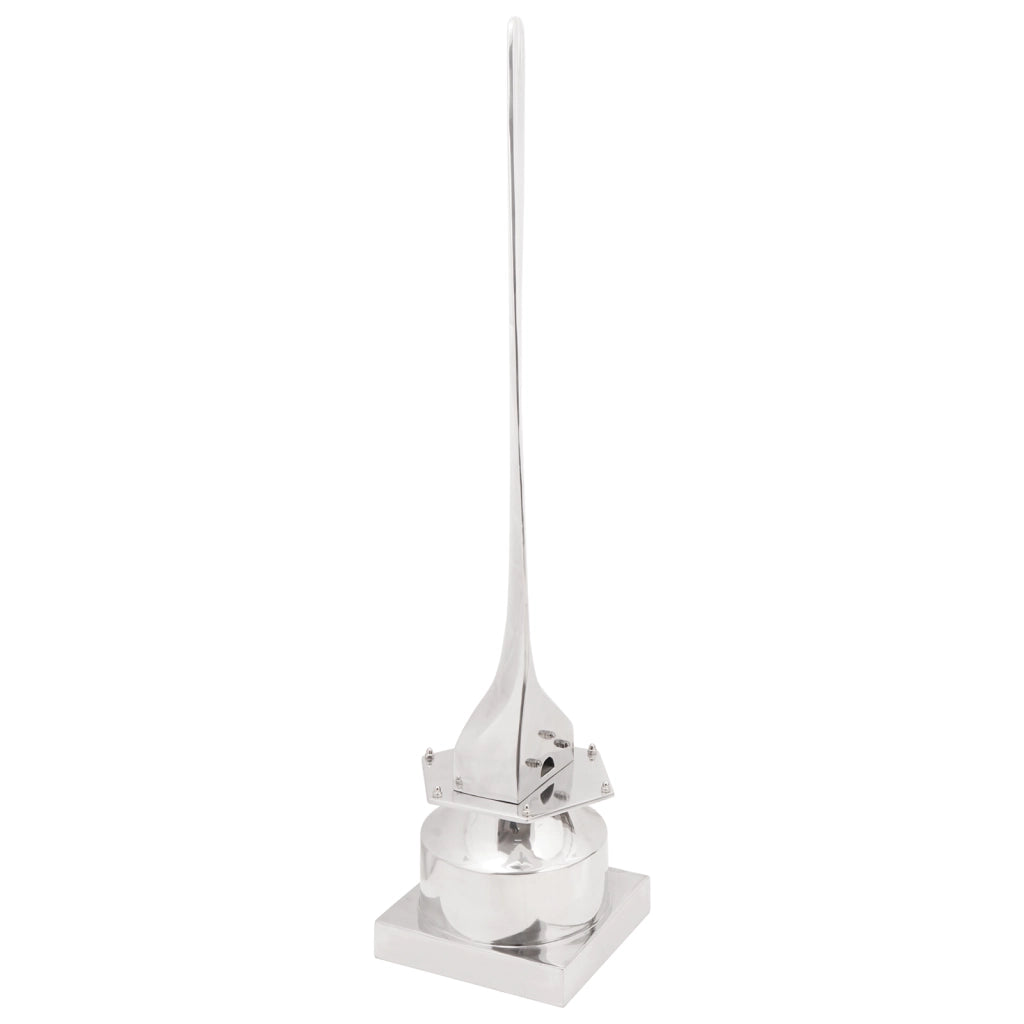 Scultura Argento 26x26x110 cm Mezzo Elica