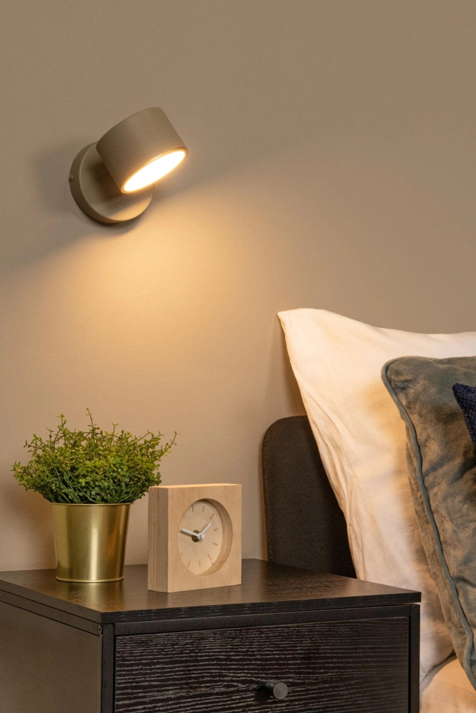 Applique da parete LED orientabile taupe GIAN Lucide