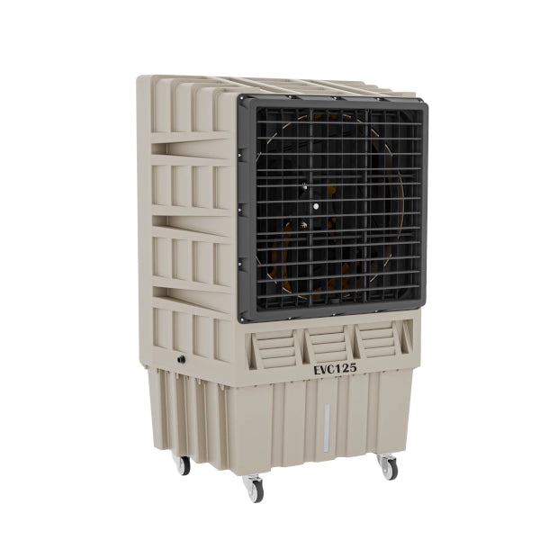 KRS EVC125 Raffrescatore evaporativo portatile in plastica 12.500 mc/h  945x660x1500 130l Beige