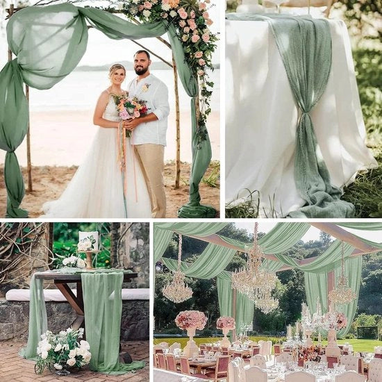 Set di 8 tovaglioli da tavola in stile boho - laccato - laccato vetrato - decorazione per festa di compleanno - 90 x 300 cm