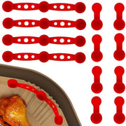 Accessori per airfryer - Magnete termoresistenti - Cerniere in silicone - Magnetismo universale - Fissaggio carta da forno - Riciclabile - Set da 12 pezzi - Accessori per l'uso dell'airfryer