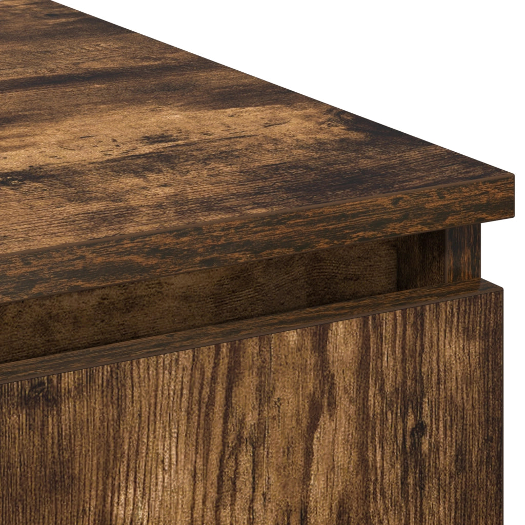 Mobile TV con LED Rovere Affumicato 180x38x49 cm Legno Ingegnerizzato