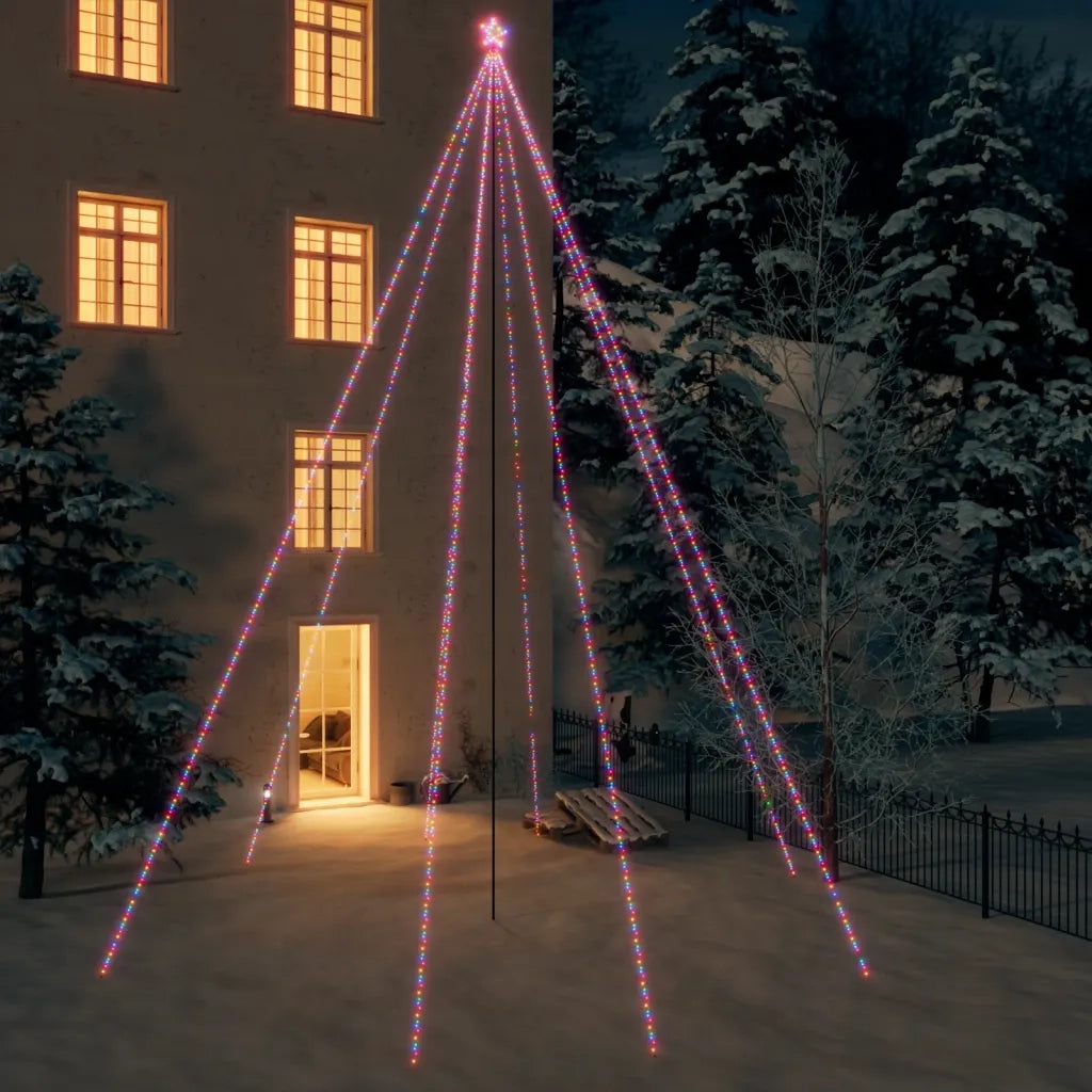 Luci per Albero di Natale Interni Esterni 1300 LED Colorati 8 m 328767