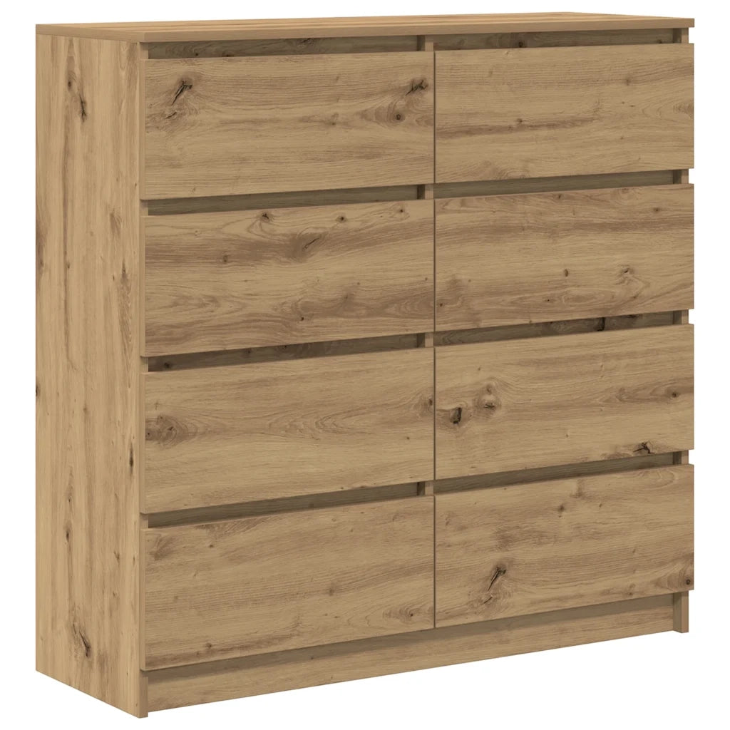 Credenza Rovere Artigianale 100x35x99 cm in Legno Multistrato 3328497