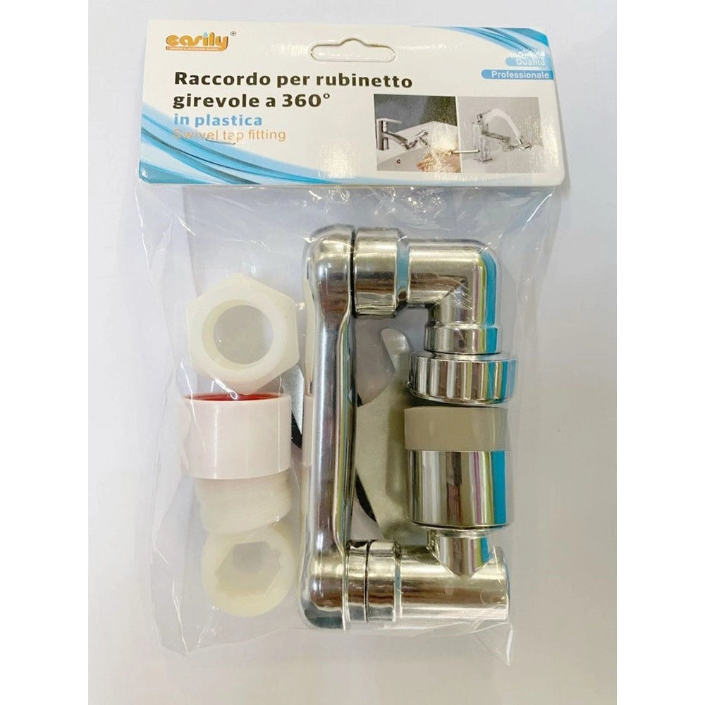 Trade Shop - Raccordo Filtro Rotante Rubinetto Prolunga Girevole 360° Aeratore Universale 87998 -