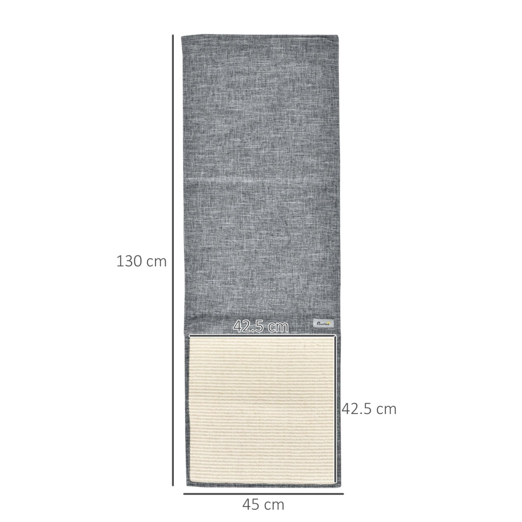 Tiragraffi per Gatti da Divano in Sisal e Poliestere ¨C Zephmum ¨C Grigio 130x45cm