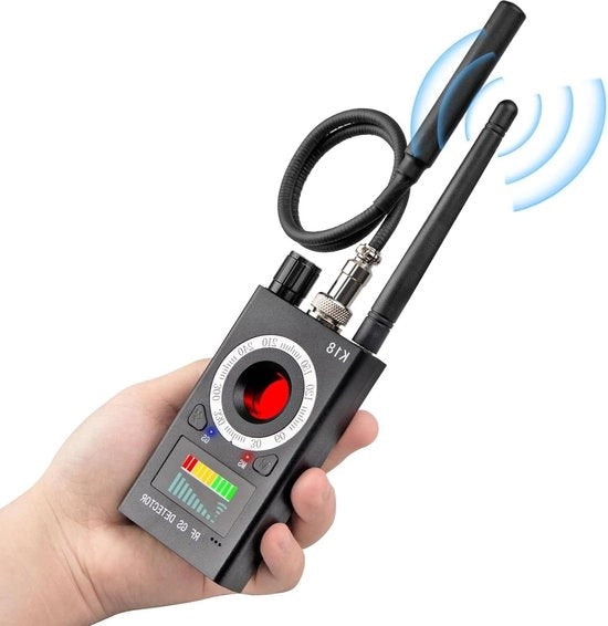 Detectore per telecamere nascoste e dispositivi di sorveglianza - rilevatore GPS senza fili per la detezione di tracker GSM e impianti di ascolto - compatibile con telecamere wireless