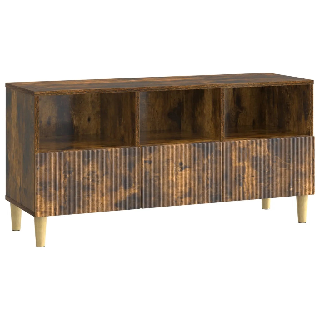 Mobile TV Rovere Fumo 102 x 34,5 x 50 cm Legno ingegnerizzato 894680