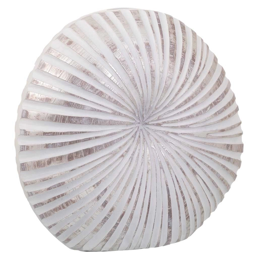 Vaso in poliresina bianca 38x13,5x35h