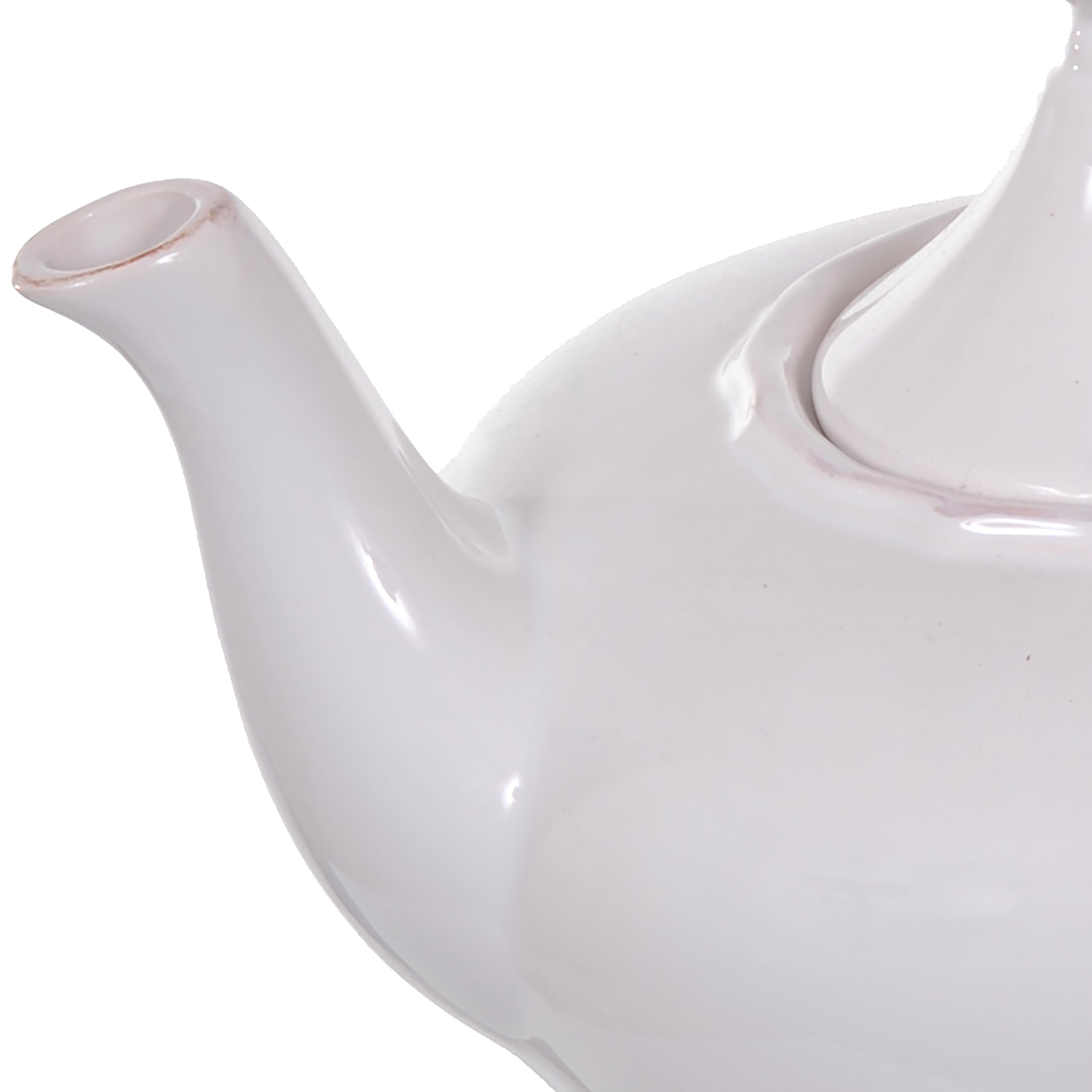 Teiera in Ceramica con Coperchio e Manico H 17 cm