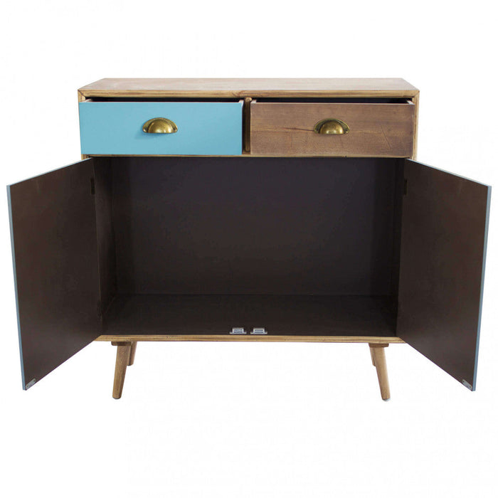 Mobiletto Surrey 80x35x83 h cm in Legno Multicolor