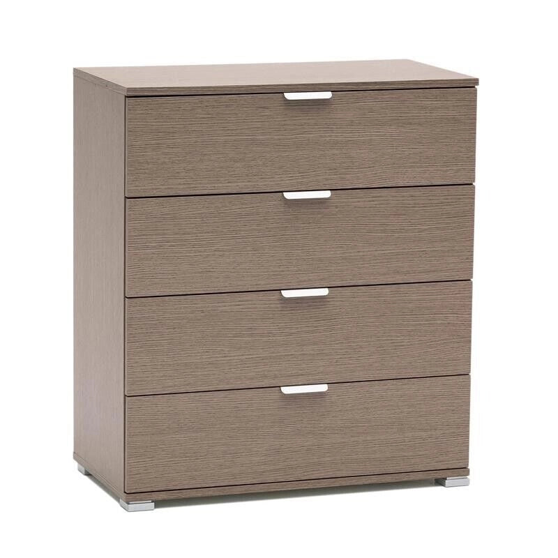 CASSETTIERA ROVERE GRIGIO CON 4 CASSETTI 75 X 38 X H85 CM