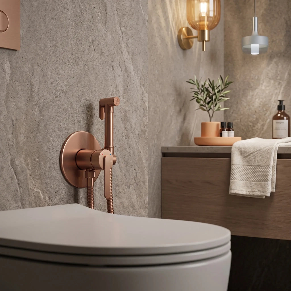 Rubinetto Bidet Rea Ontario Brush Copper