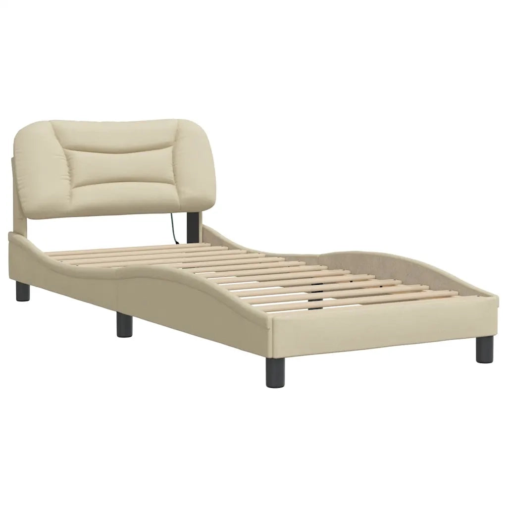 Giroletto senza Materasso Hvar Crema 80x200 cm in Tessuto