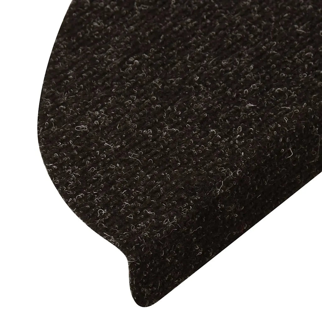 Tappetini Autoadesivi per Scale 10pz Antracite 56x17x3 cm 355252