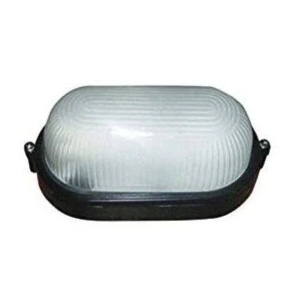 Plafoniera ovale a led 4000k da esterno Nero