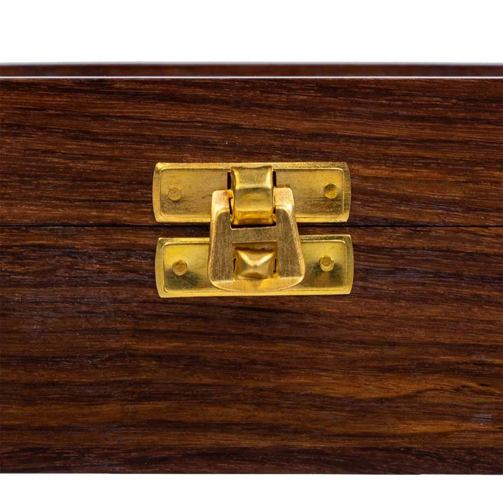 Set 6 puzzle scatola legno marrone 17.5x12x6h cm