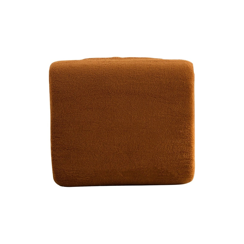 Divano Modulare in Tessuto Chenille ¨C MINIMAL ¨C Caramel, Morbido, Antimacchia