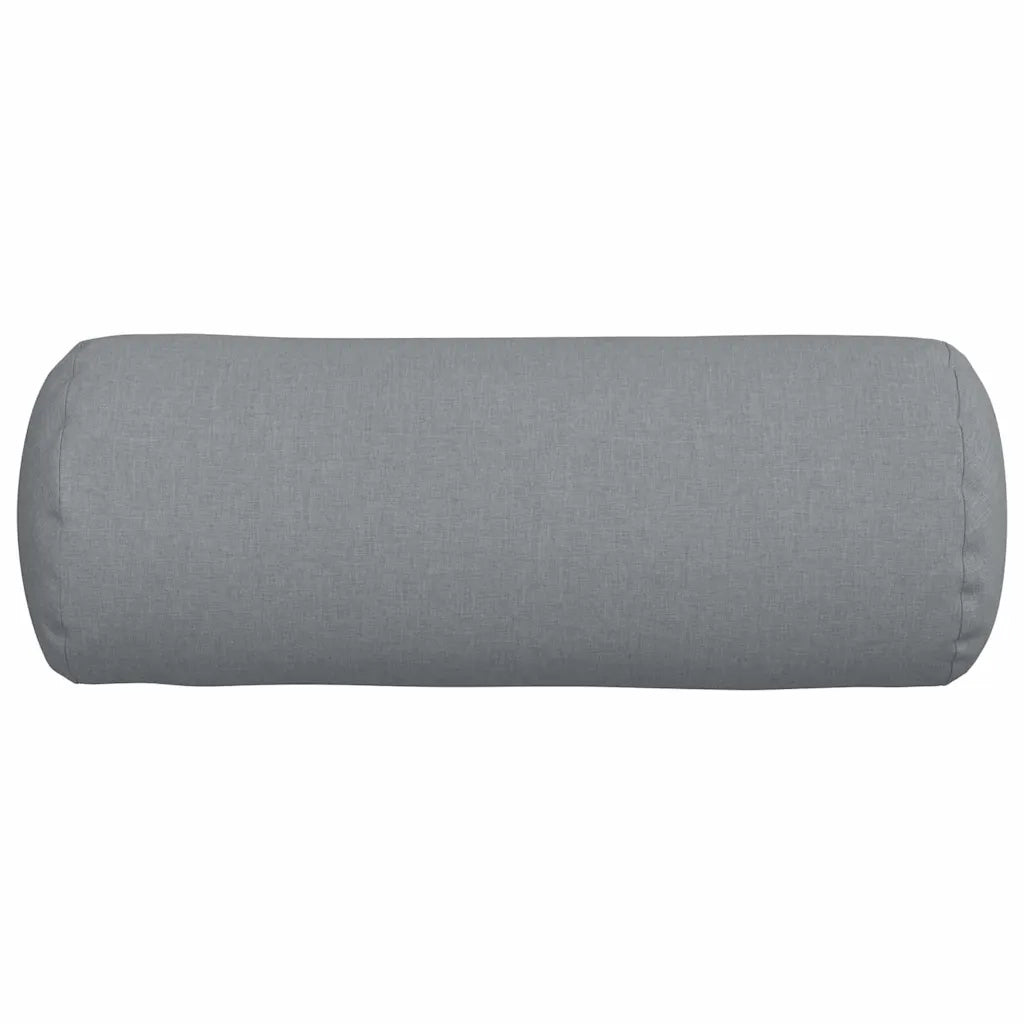 Cuscini a rullo 2 pcs Grigio chiaro Ø 25 x 70 cm Tessuto