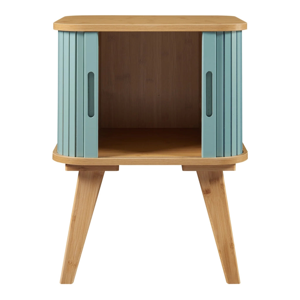 Tavolino in bambù 59 x 45 x 45 cm blu naturale 03_0010969