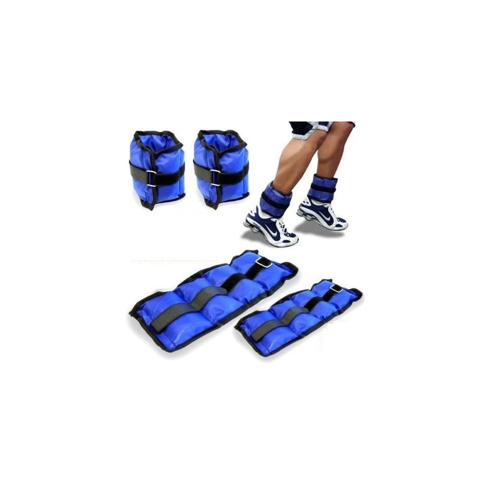 Trade Shop - Pesi Caviglie Polsi Cavigliera Sport Arti Marziali Fitness Cavigliere Peso 2 Kg -