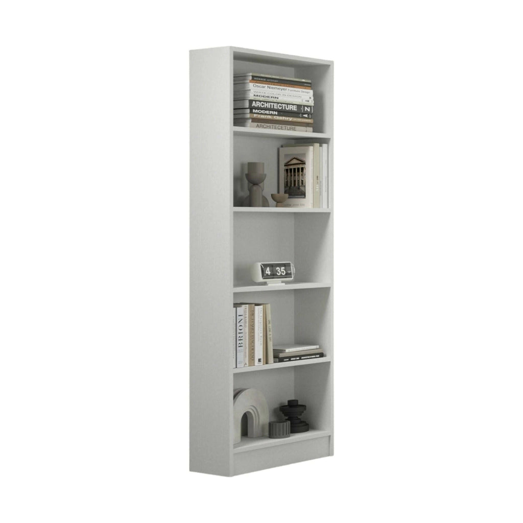 Biblioteca Giordana, Libreria 4 Ripiani Made in Italy, 57x25x186h cm Bianco