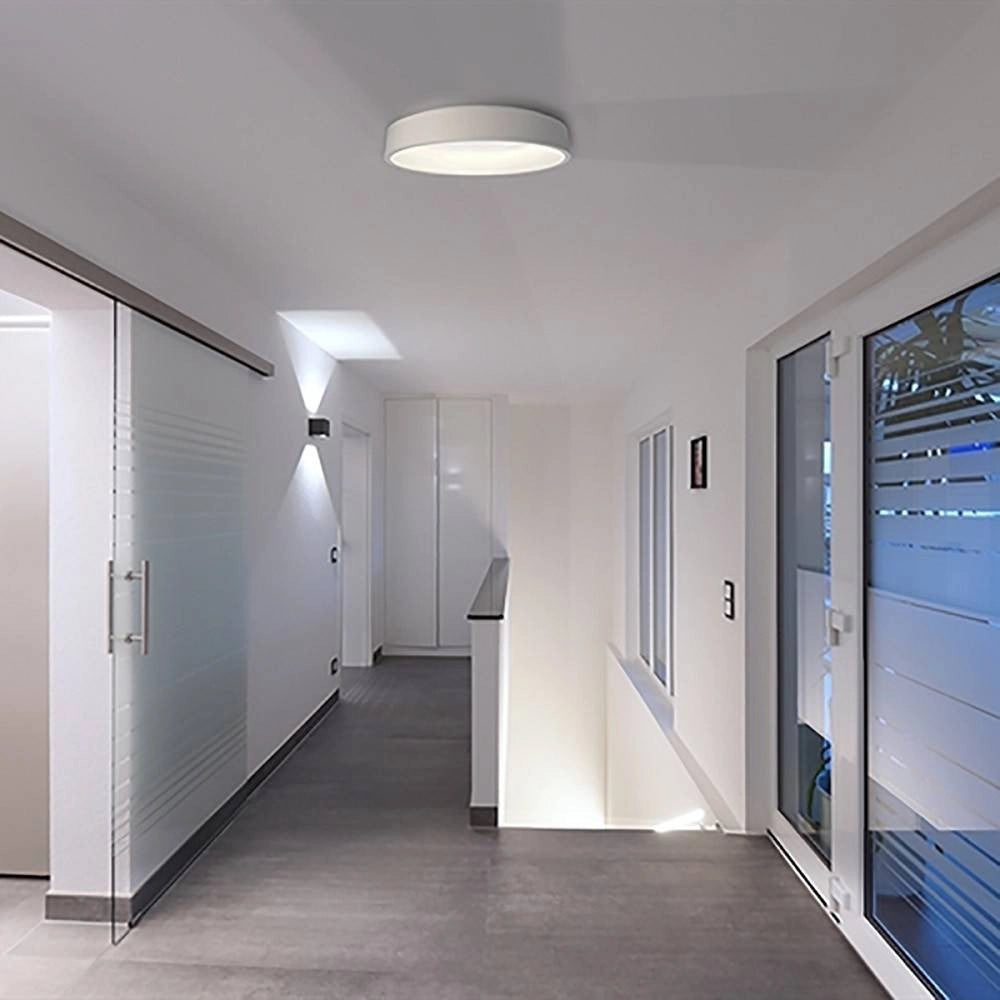 Trade Shop - Plafoniera Tonda Led 30 W Cct 3000k 4000k Lampada Soffitto Parete Muro Luce 40cm -