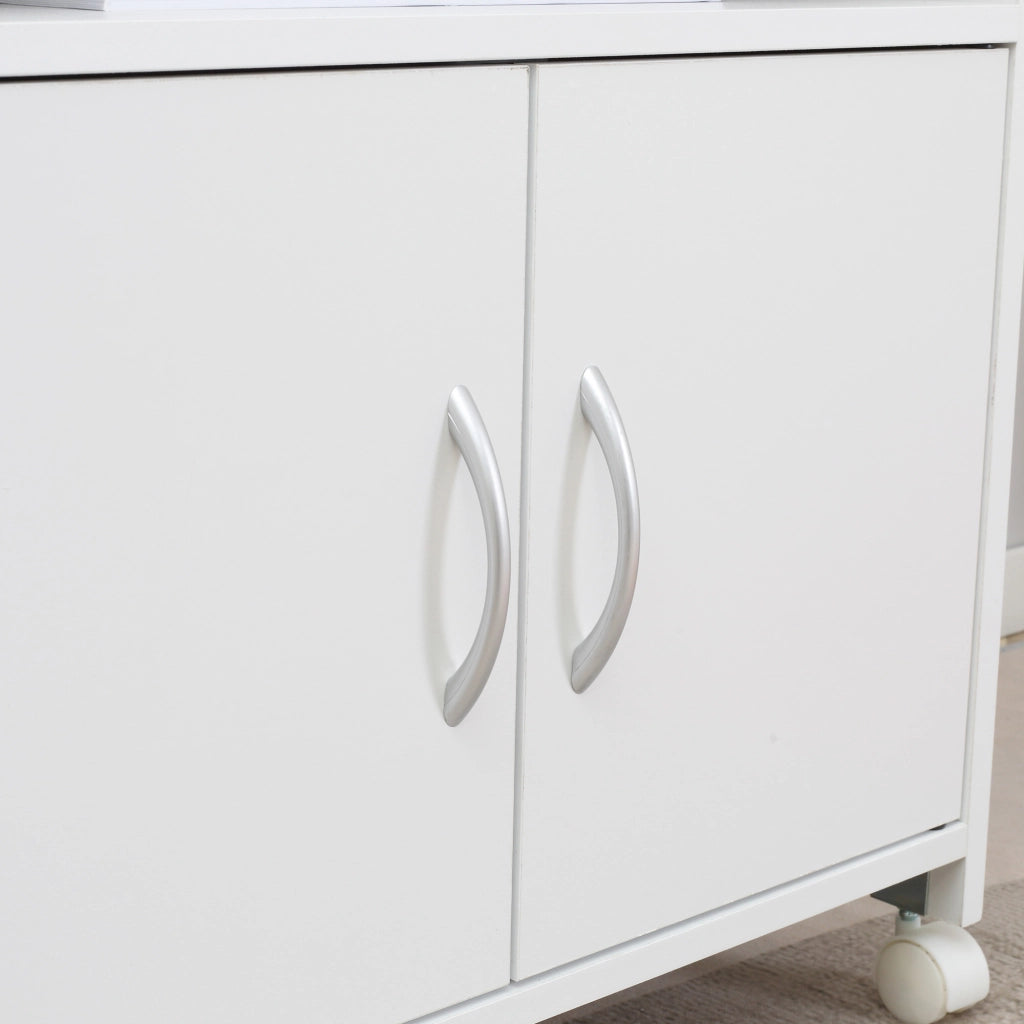 Armadio per ufficio con ruote ¨C zephmum ¨C bianco 60x39x80 cm