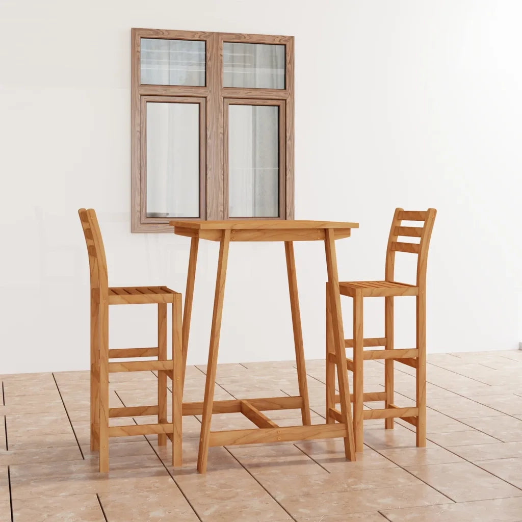 Set da Bar da Giardino 3 pz in Legno Massello di Acacia 3057848