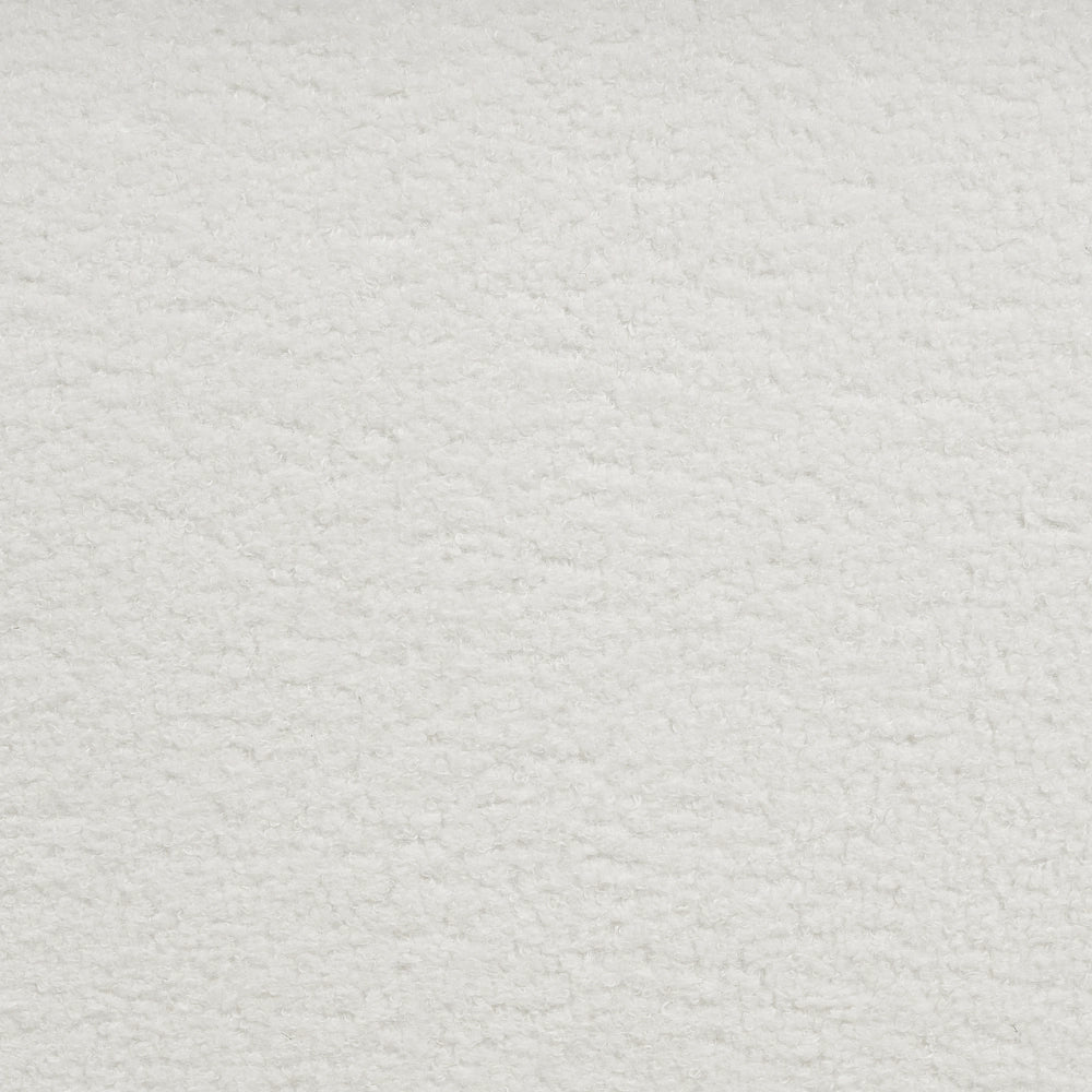 Divano angolare a 3 posti a destra Tessuto bianco Braccioli imbottiti a binario Cuscini aggiuntivi Stile moderno minimalista
