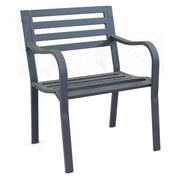 POLTRONA CHLOE IN ACCIAIO VERNICIATO A POLVERE 60 X 56 X H85 CM COLORE ANTRACITE