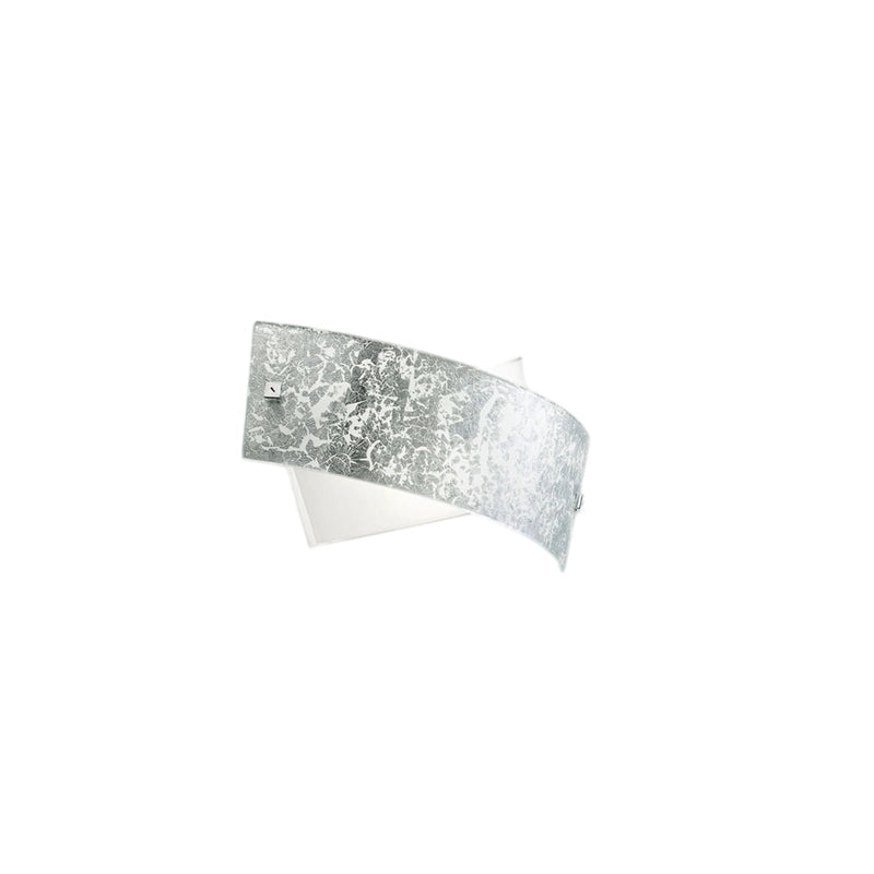 Camilla - Lampada da parete argento 2XE14 max 2X28W IP20 - Applique led da muro design moderno 34x20cm
