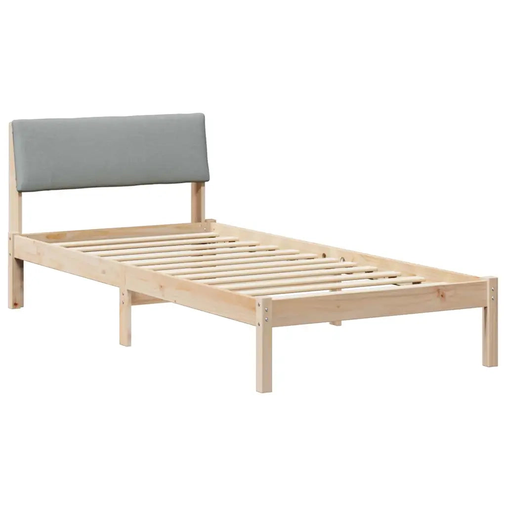 Struttura del Letto Marrone e grigio chiaro 90 x 190 cm