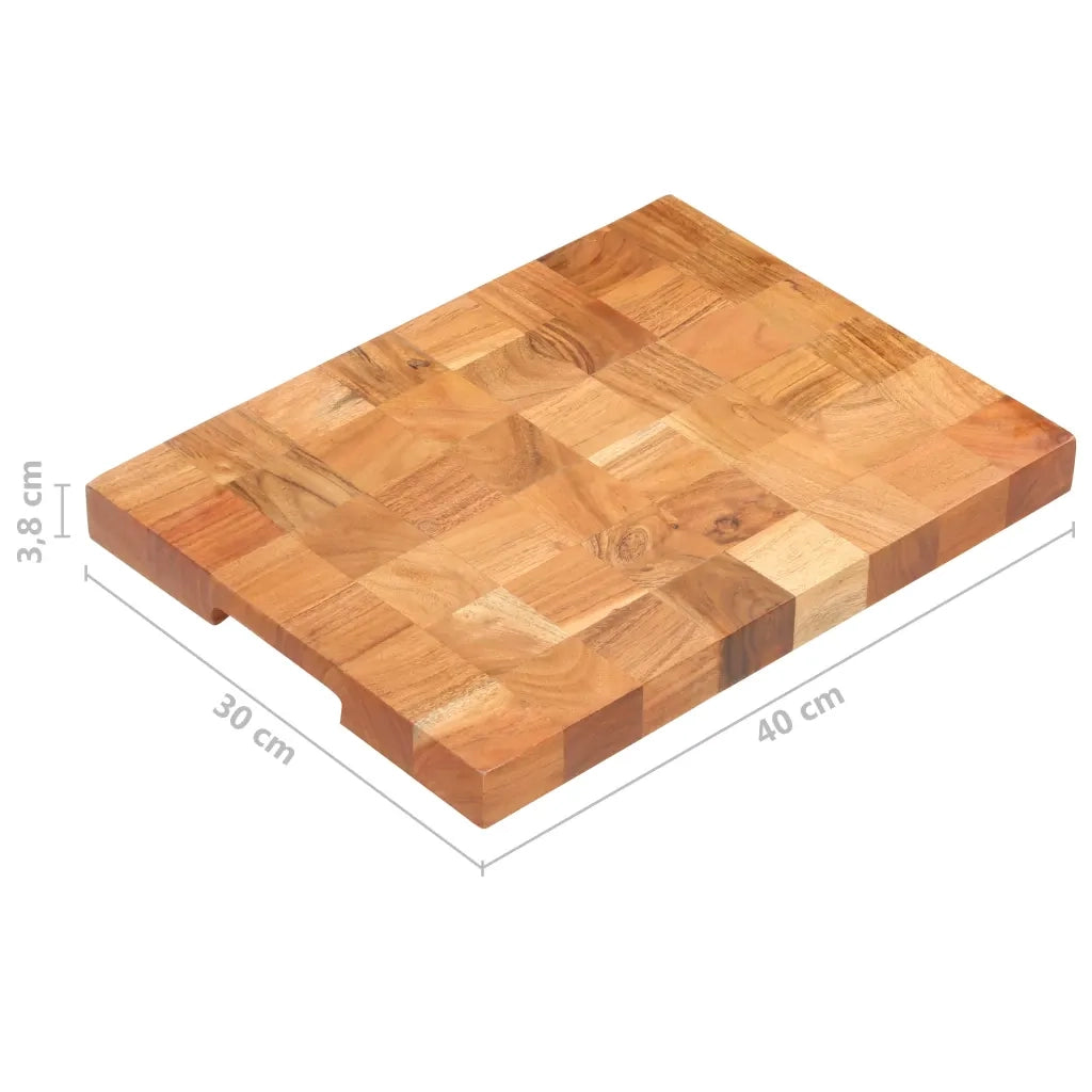 Tagliere 40x30x3,8 cm in Legno Massello di Acacia 286571