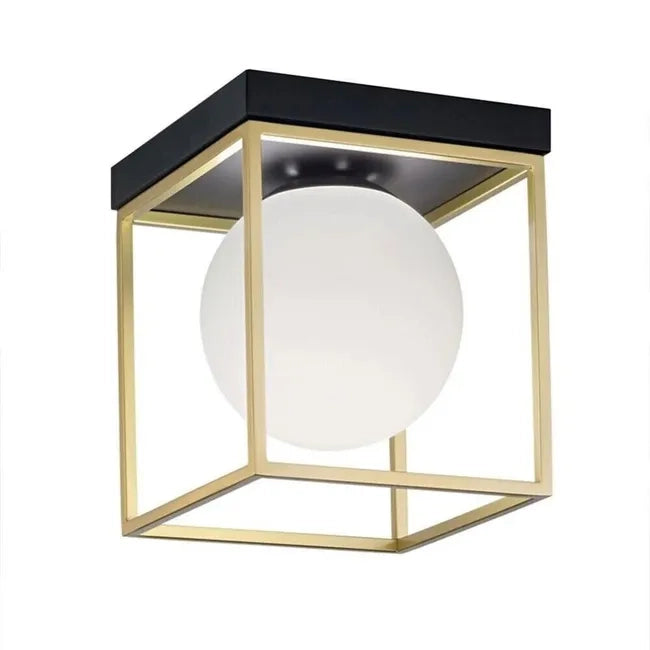 LAMPADARIO DA SOFFITTO STILE MINIMALISTA SFERA VETRO CON ATTACCO LAMPADINE G9