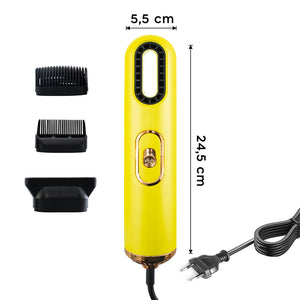 Asciugacapelli Phon 2000W Ergonomico Design Moderno con Ioni Negativi Giallo