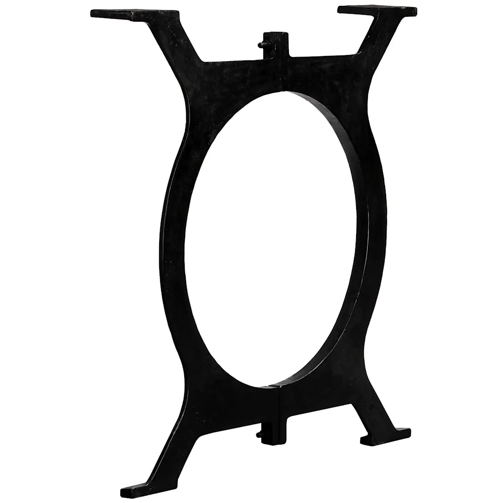 Gambe per Tavolo da Pranzo 2 pz a Forma di O in Ghisa