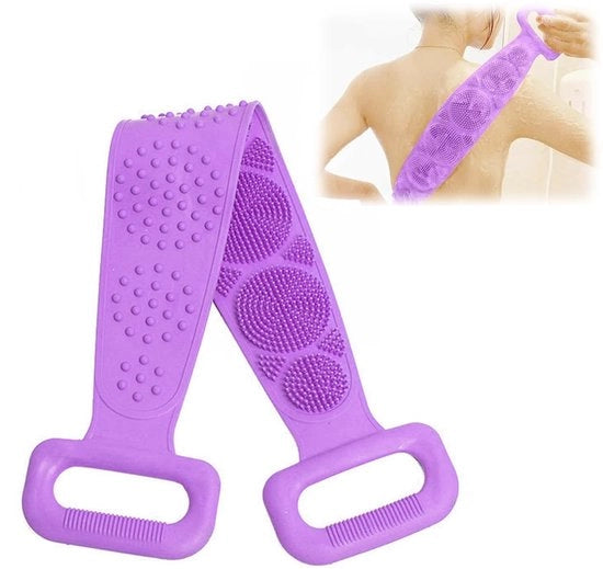Scopa per corpo spazzola corpo spazzola corpo in silicone, spazzola per corpo in silicone, doppia spazzola per doccia, spazzola per corpo in silicone per doccia