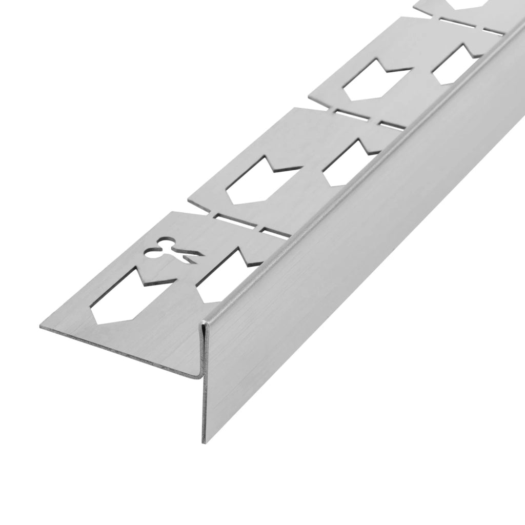 Profilo Doccia Pendenzato 100cm Brush Nickel sinistra