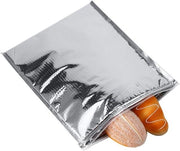 Set di 5 Borse Isolate per Cibo in Folia di Alluminio con Design Termico per Picnic e Viaggi - Dimensioni 25 x 30 cm