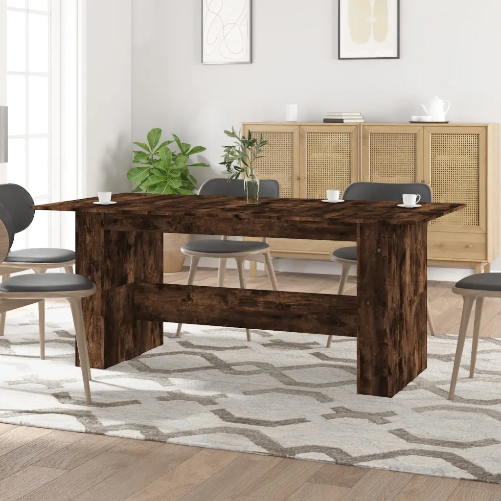 Tavolo da Pranzo | Tavolo da cucina Rovere Fumo 180x90x76 cm Legno Multistrato