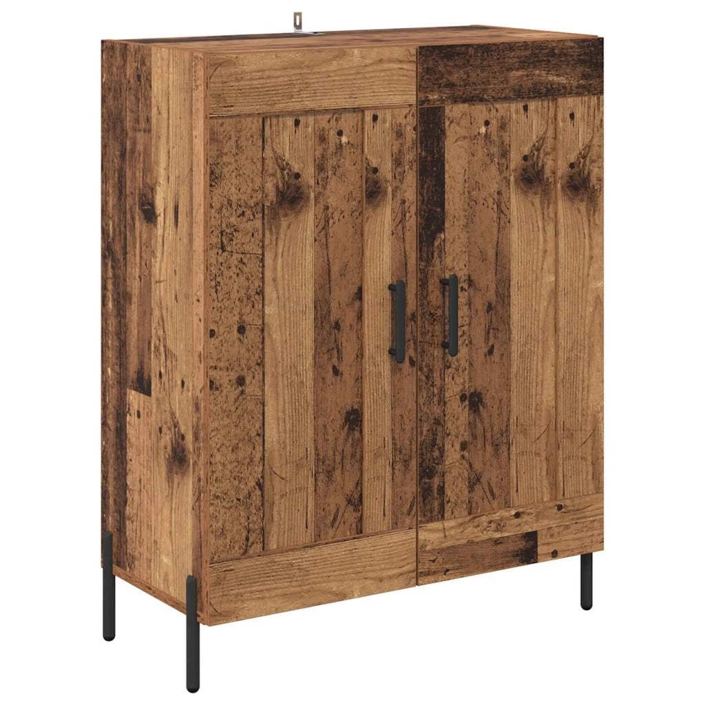 Credenza | Madia | Buffet da pranzo | Armadio da pranzo Legno vecchio 69,5 x 32,5 x 180 cm Legno multistrato