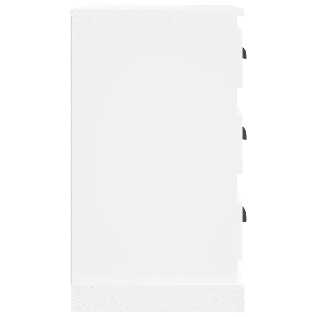Comodino Bianco 39x39x67 cm in Legno Multistrato 816160