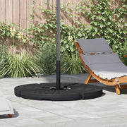 Base per Ombrellone a Forma di Ventaglio-Supporto per ombrellone 4 pz Nero