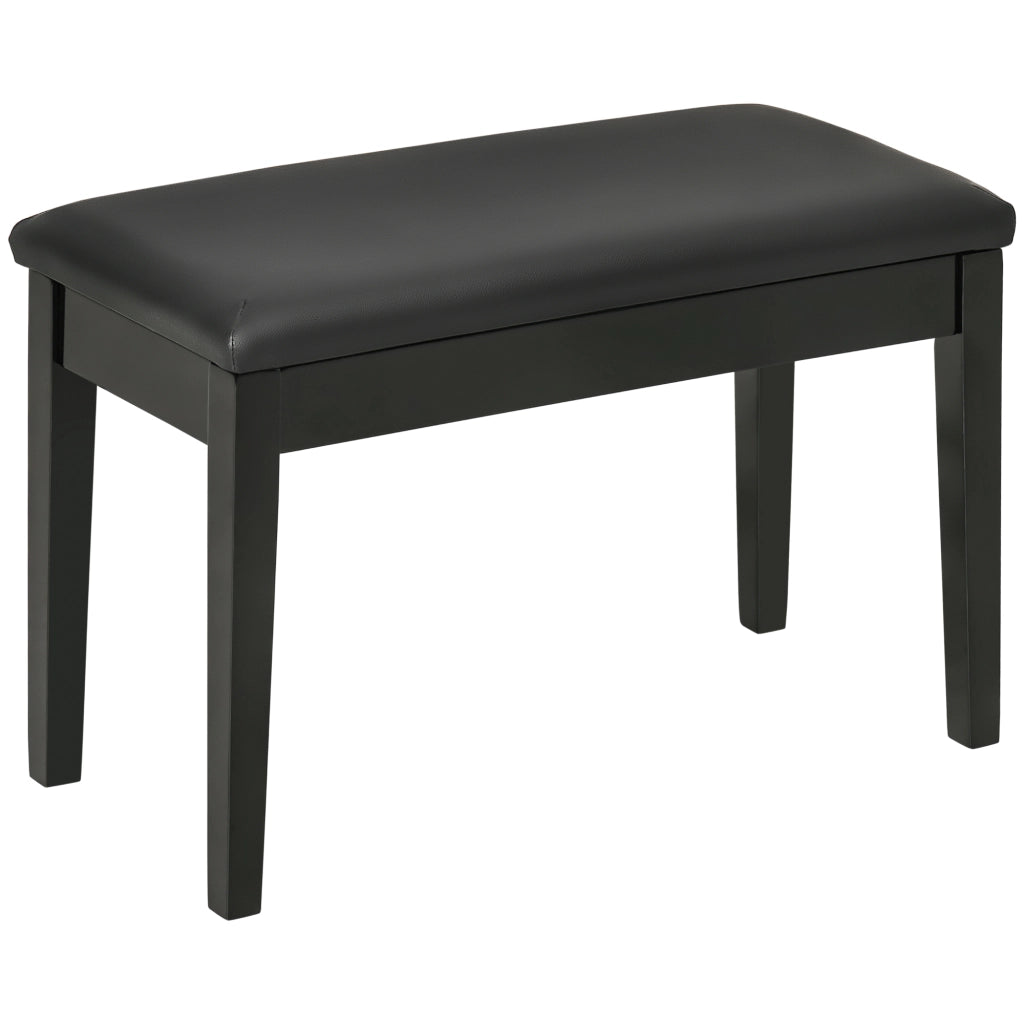 PANCHINA PER PIANOFORTE 75x35x49 cm Nero in legno